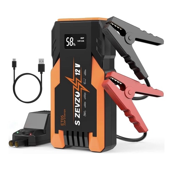 S ZEVZO Other - S ZEVZO ET05 3000A 12V Jump Starter Power Bank USB 7L Gas 5.5L Diesel Booster